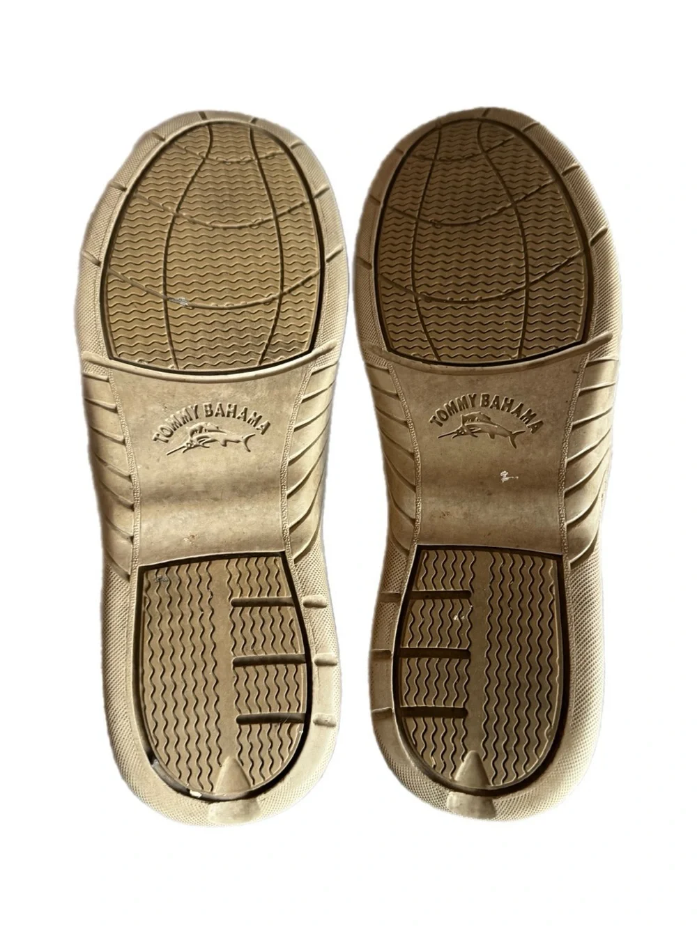Men's Beige/Tan Tommy bahama Boat Shoes - Casual Lace-Up Loafers size 10